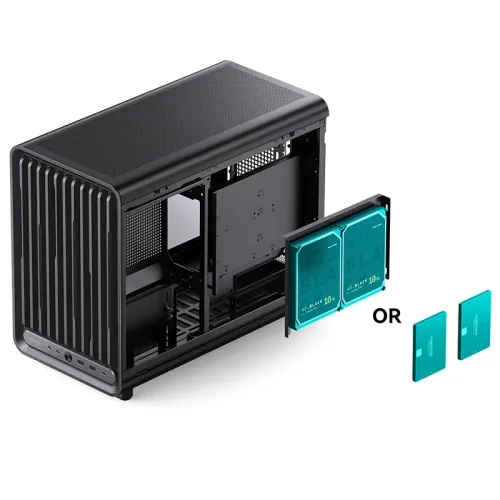 Case PC JONSBO D33 Black – Mini Tower M-ATX| VGA 435m| AIO 360mm